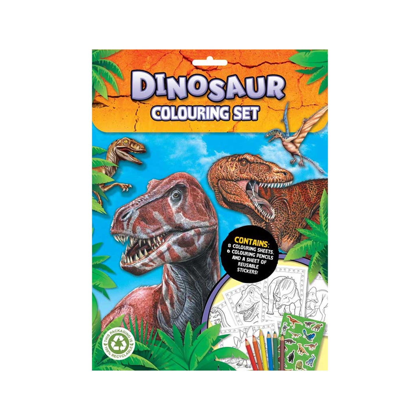 Dinosaur Colouring Set