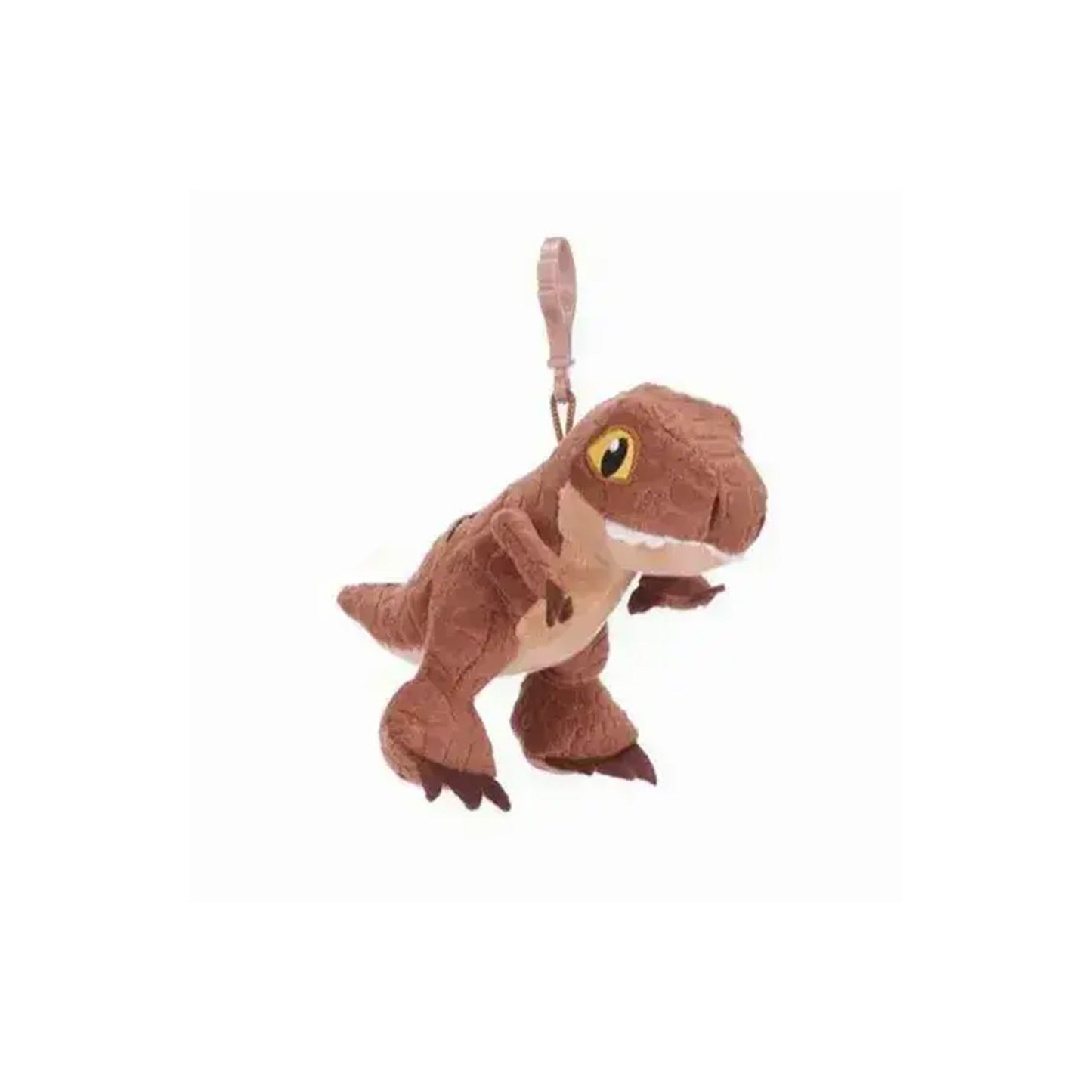Tyrannosaurus Rex | Official Jurassic World Dominion Plush Soft Toy & Bag Clip BUNDLE