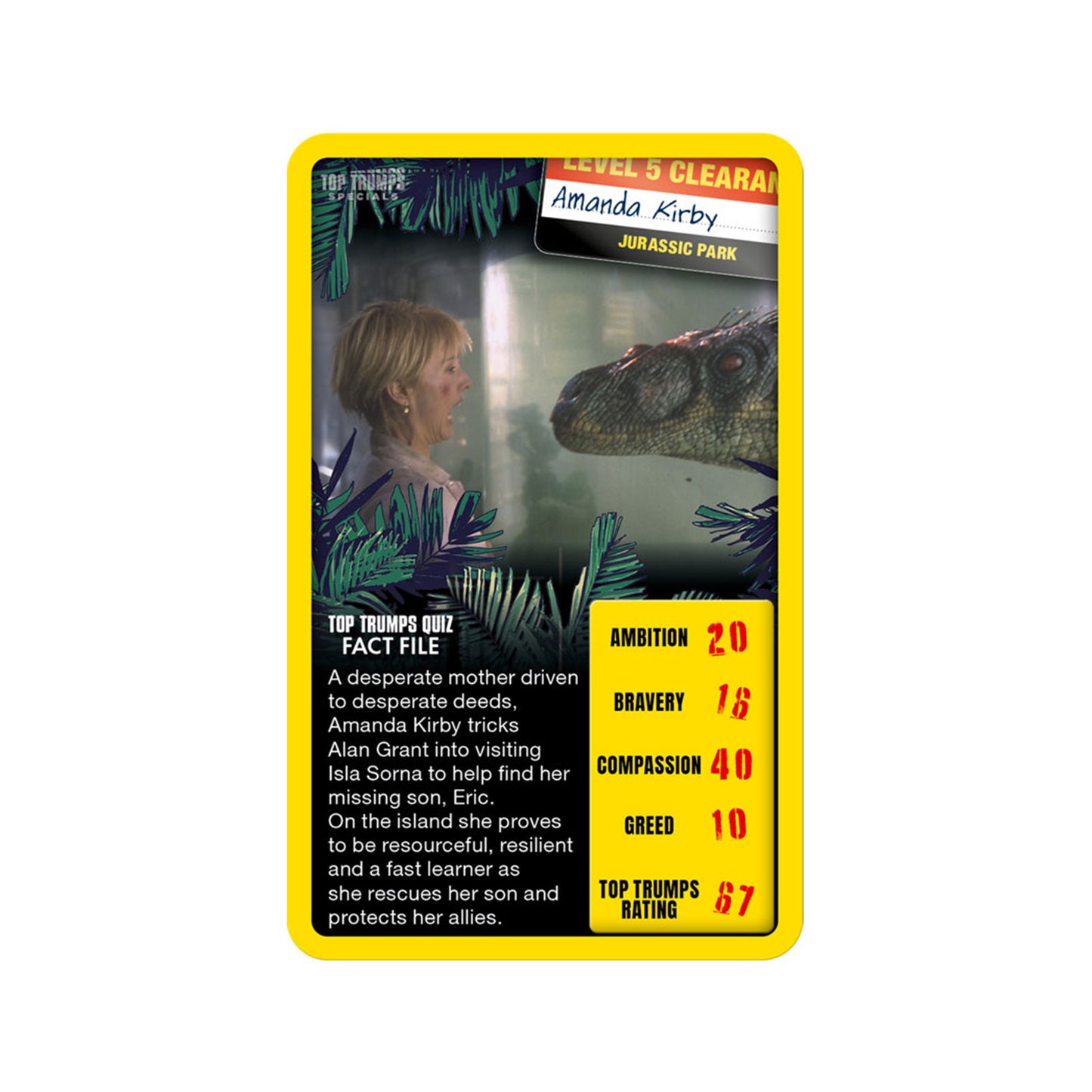 Official Top Trumps Jurassic Park