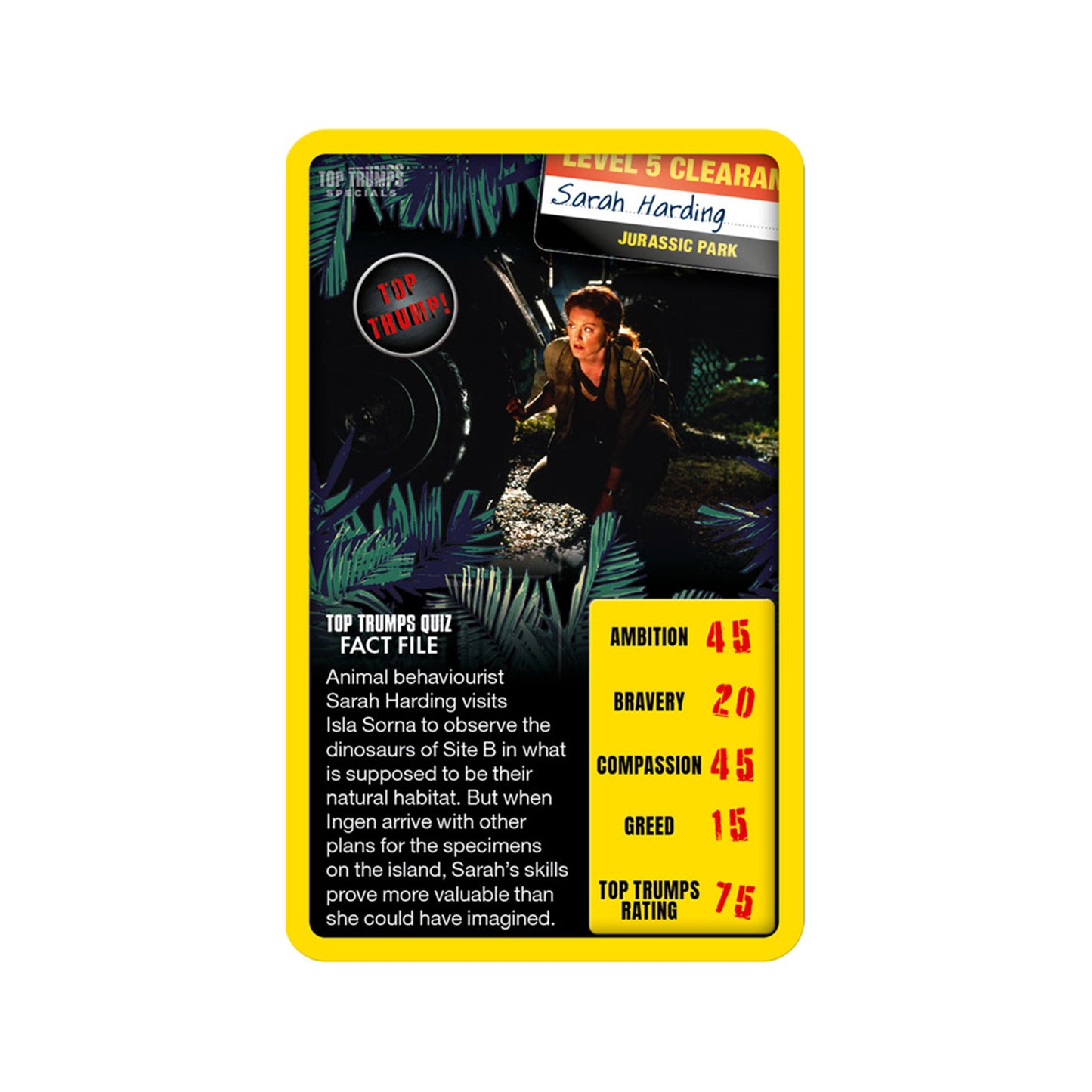 Official Top Trumps Jurassic Park