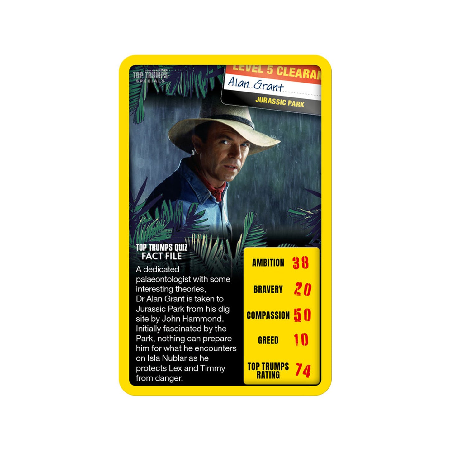 Official Top Trumps Jurassic Park