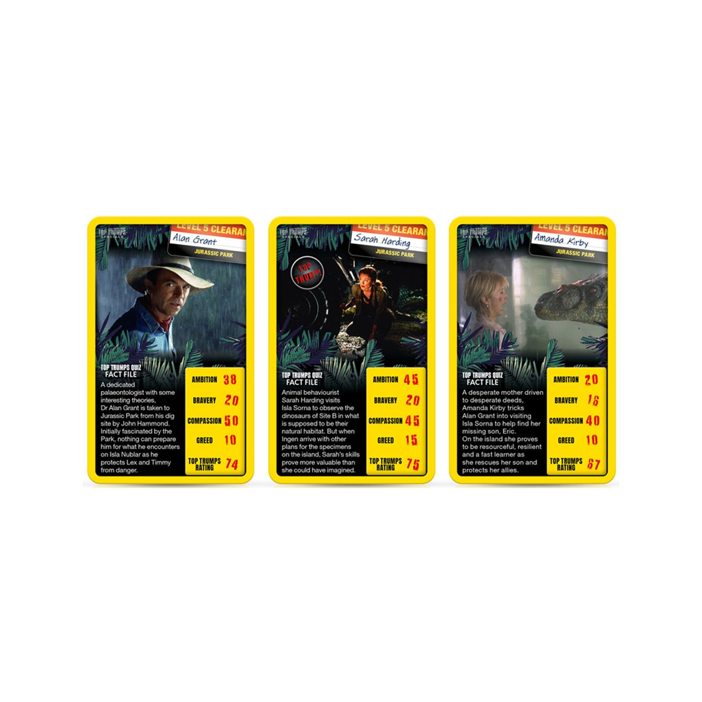 Official Top Trumps Jurassic Park